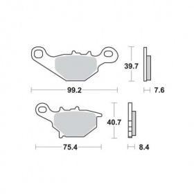 Brake pads MALOSSI MCB679 SPORT