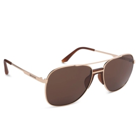 Oxford Force One Gold Metal Frame Brown Lens Sunglasses
