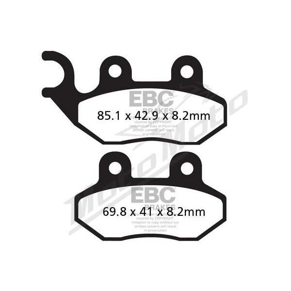 EBC FA-HH Series Sindered Brake Pads ZERO S / DS / MX / ZF3 10-12