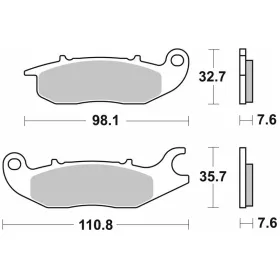 SBS Brakepads Front 797HS Honda / Rieju 125-750 03-24