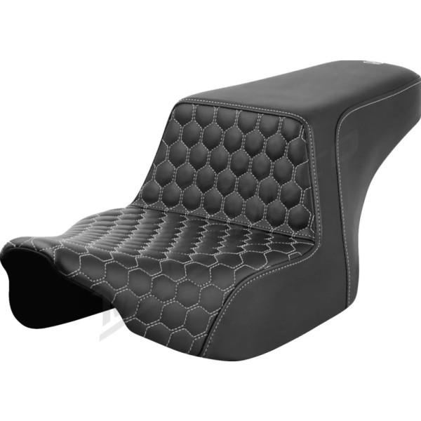 SADDLEMEN Honeycomb Step-Up Sėdynė Harley Davidson FLHX / FLHXL / FLHXLSE / FLHXSE / FLHXU / FLTRX / FLTRXL / FLTRXSE / FLTRXSTSE 1923-1977 23-26