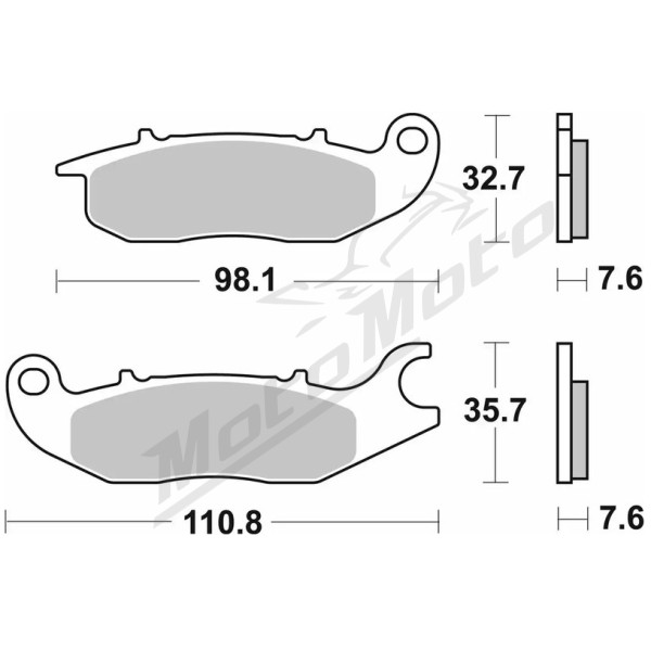 SBS Brakepads Front 797HS Honda / Rieju 125-750 03-24