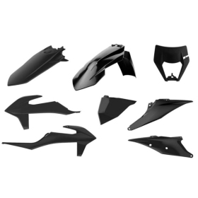 Polisport plastikų komplektas KTM EXC, EXC-F 150/500cc (2020-2023) Juoda