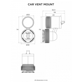 Quad Lock Vent Car Mount