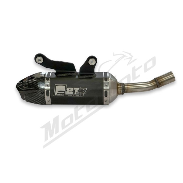 FRESCO Carby Muffler Black Aluminium/Carbon End Cap Gas Gas / Husqvarna / KTM 250-300 23-27