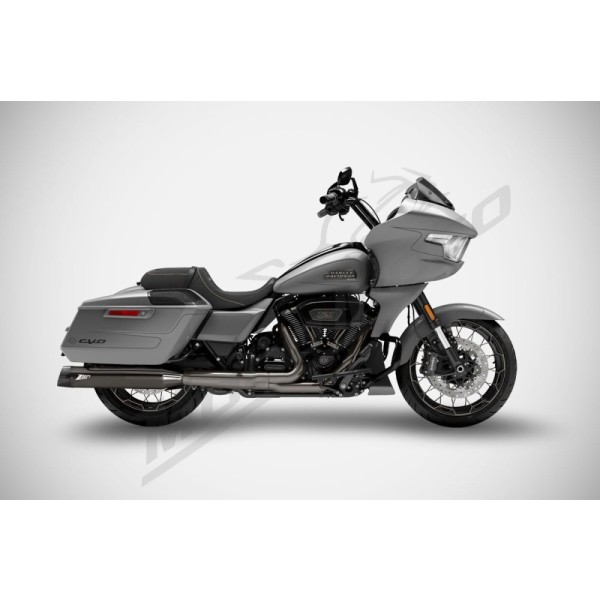 ZARD 4.5 Inches Slash-Cut Slip-Ons Mufflers Harley Davidson FLH / FLHR / FLHX / FLTRX / FLTRXSE 1750-1977cc 17-24