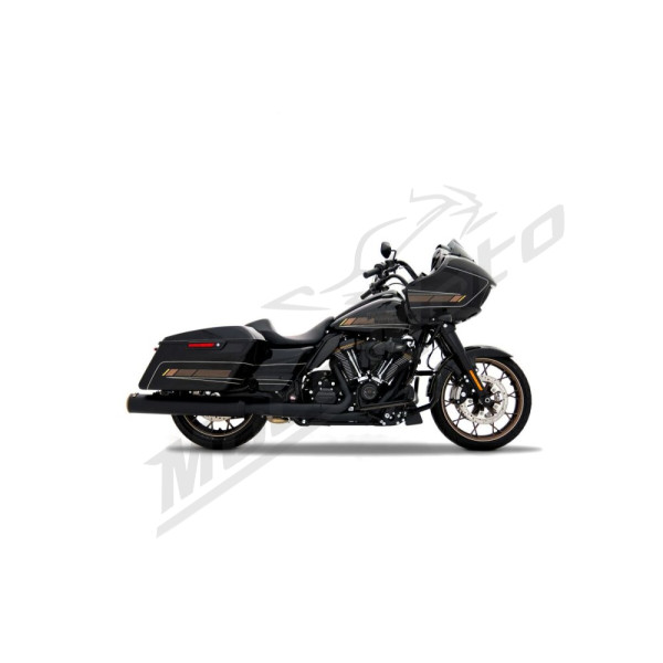 RINEHART RACING 500-1111 4.5" HP45 XL Slip-On Mufflers for Harley Davidson FLH / FLHR / FLHRC / FLHRXS / FLHT 1750-1977cc 17-25