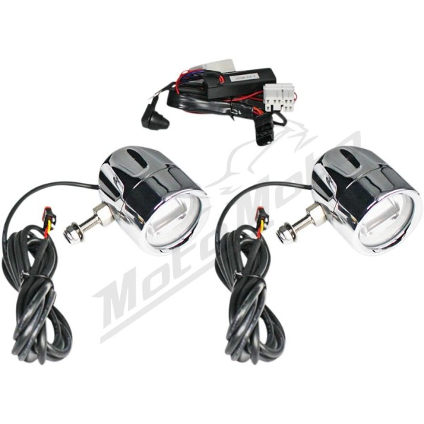 CUSTOM DYNAMICS ProBEAM® LED Halo Fog Lamps Harley Davidson FLHR / FLHRC 883-1800cc 96-13