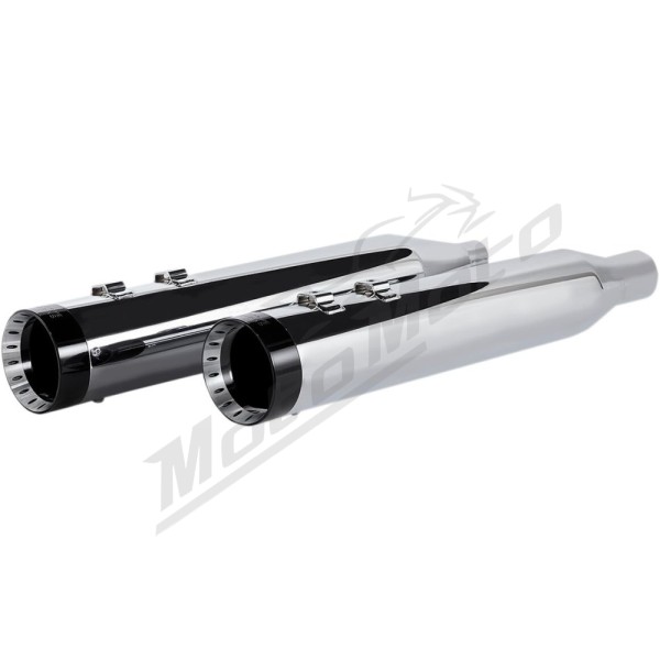 KHROME WERKS 4-1/2" HP-Plus® Slip-On Mufflers Harley Davidson FLHFB / FLHR / FLHRXS / FLHT / FLHTCU / FLHTK / FLHX / FLTRXS / FLTRXSE 1750-1977 17-25