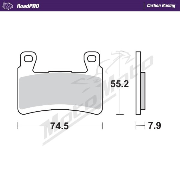 MOTO-MASTER Carbon Racing Front Brake Pads Kawasaki ZX-6R 600-636 13-26
