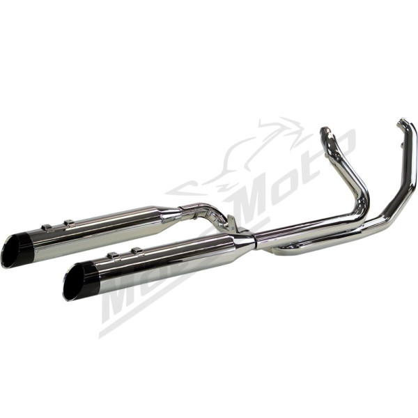KHROME WERKS 2-Into-2 Two-Step Crossover Header System Harley Davidson FLHFB / FLHR / FLHRC / FLHRXS 1750-1977cc 17-24