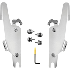 MEMPHIS SHADES HD Fats/Slim Windshield  Trigger-Lock Complete Mount Kit Harley Davidson FLFB / FLFBS 1750-1868 18-24