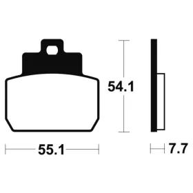 TECNIUM Scooter Organic Brake pads ME331 Piaggio MP3 / X8 125-250cc 03-12