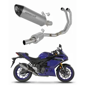 Yamaha YZF-R3 2025–2026 Dominator pilna išmetimo sistema titaninė HP8 + dB killer