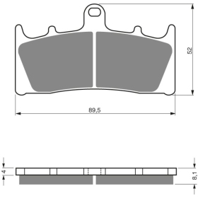 GOLDFREN stabdžių trinkelės 039 S3 Kawasaki / Suzuki