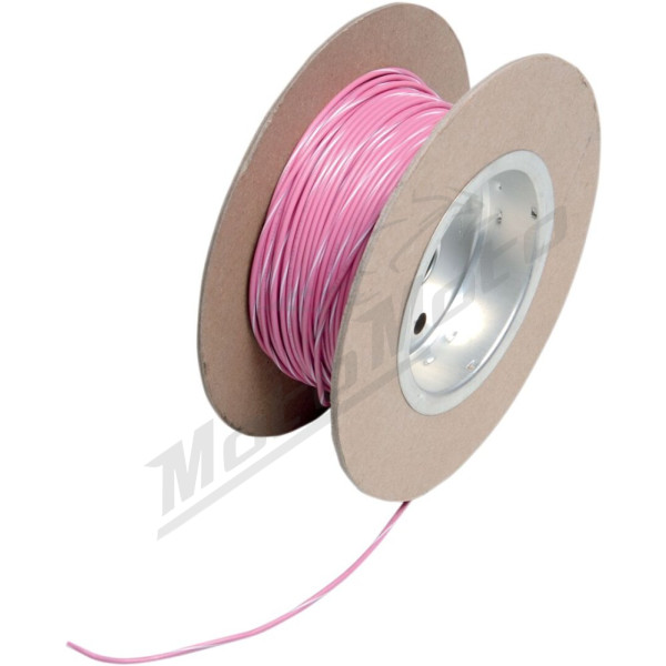 NAMZ OEM spalvos laido ritė Rožinė / balta 18 AWG 30,5m