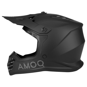 AMOQ Meteor V2 JNR MX helmet Blackout