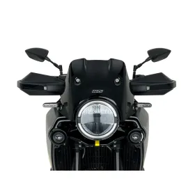 WRS ENDURO Priekinis stiklas Blizgi Juoda Husqvarna Norden 901 ABS 22-24