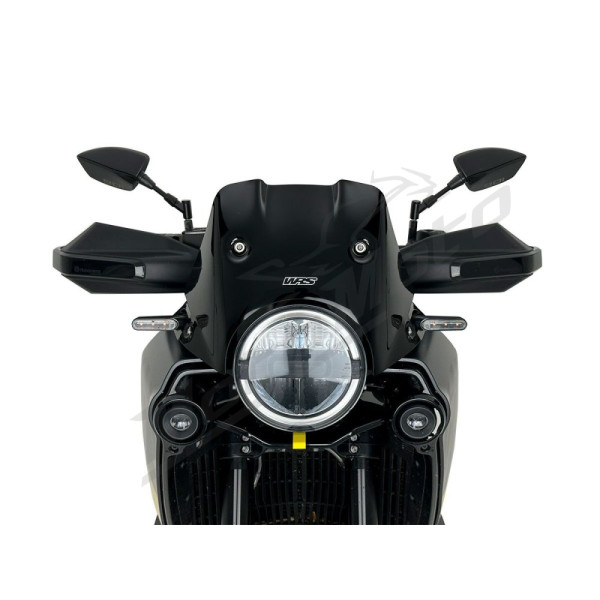 WRS ENDURO Priekinis stiklas Blizgi Juoda Husqvarna Norden 901 ABS 22-24