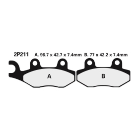 NISSIN stabdžių trinkelės Aprilia / Cagiva / Fantic / Gilera / Kawasaki / Kymco / Lambreta / Piaggio / Suzuki / Triumph / Vespa / Yamaha 89-24