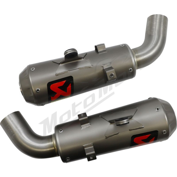 AKRAPOVIC Slip-On Line Mufflers Titanium Ducati Hypermotard 950 19-24