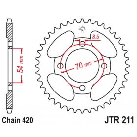 Rear sprocket JTR211