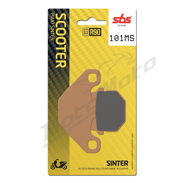 SBS MS Scooter Maxi 101MS Sintered Brake Pads Aeon / Aprilia / Benelli / CPI / Hyosung / Italjet / Keeway / PGO / Piaggio / Rieju / Suzuki / TGB 50-350cc 89-18