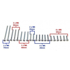 Bolt set M6 22pcs