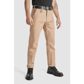 PANDO MOTO Miles Chinos Mens Textile pants Cordura® / Coolmax® Beige