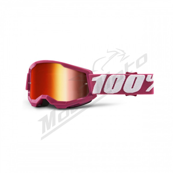 Vaikiški krosiniai 100% Strata 2 Junior akiniai (Veidrodinis stikliukas)
