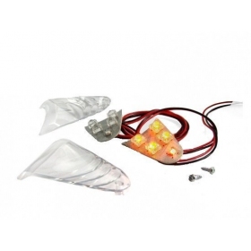 Priekiniai posūkiai TNT Futura LED oranžiniai YAMAHA AEROX / MBK NITRO 50-100cc 97-12