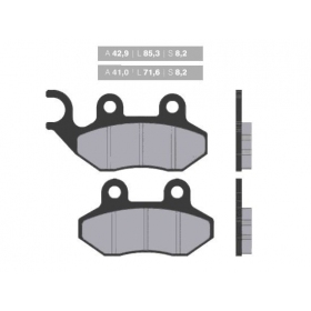 Brake pads NOVASCOOT FT3099 / MCB684 STANDARD