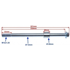 Stud M12x1,25 (length 210mm/ Ø20mm)