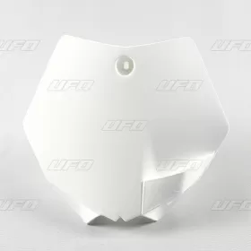 UFO Front Number Plate White KTM SX65 09-15