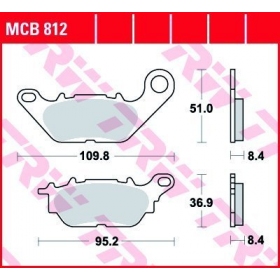 STABDŽIŲ TRINKELĖS TRW MCB812 STANDARD