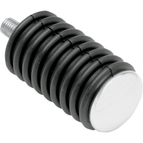 DRAG SPECIALTIES Chrome Foot Pegs with Rubber Sleeves