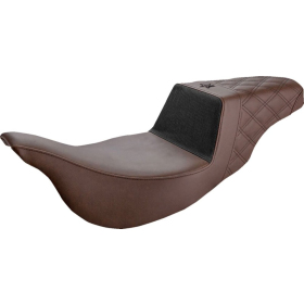 SADDLEMEN Unknown Industries Seat Brown Harley Davidson FLHR / FLHT / FLHX / FLTRK / FLTRXST 1584-1923 08-24