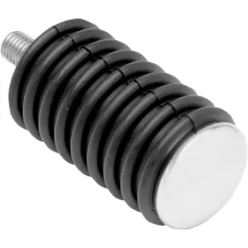 DRAG SPECIALTIES Chrome Foot Pegs with Rubber Sleeves