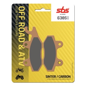 Sbs stabdžių trinkelės 638SI Sintered Offroad  ARCTIC CAT / CAN-AM / KAWASAKI / SUZUKI / YAMAHA
