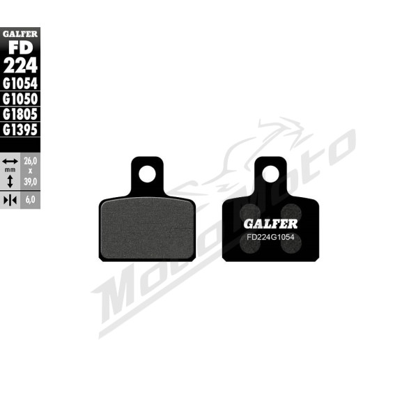 GALFER Semi-Metallic Brake Pads Gas Gas / Husqvarna MC / CR 50-65 06-12