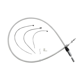 MAGNUM SHIELDING Chrome Quick Connect Upper Clutch Cable Harley Davidson FLDE / FLFBS / FLHRXS / FLI / FXBBS / FXST 1750/1977 18-24 117cm