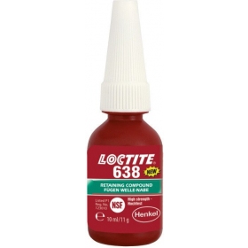 LOCTITE 638 Bushing and Bearing Locking Adhesive, High Strength - 10ml