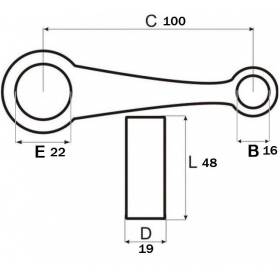 Connecting rod HONDA LS110