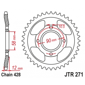 Rear sprocket JTR271