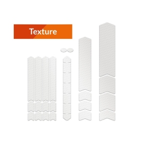ALGIS frame protective stickers set (textured-transparent) L