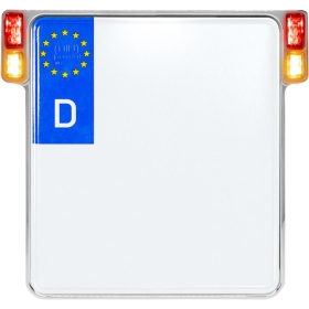 HEINZ BIKES All In One Licenseplate Holder Universal Chrome