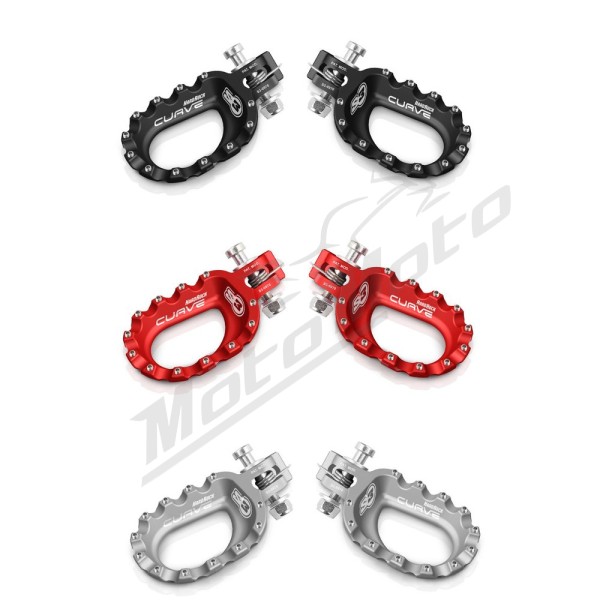 S3 Curve Footrests Aluminium Beta / GasGas / Montesa / Scorpa / Sherco 125-300 98-17