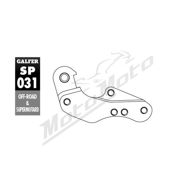 GALFER Brake disc/caliper adapter Ø260mm Yamaha WR / YZ / YZF / WRF 125-450 00-15