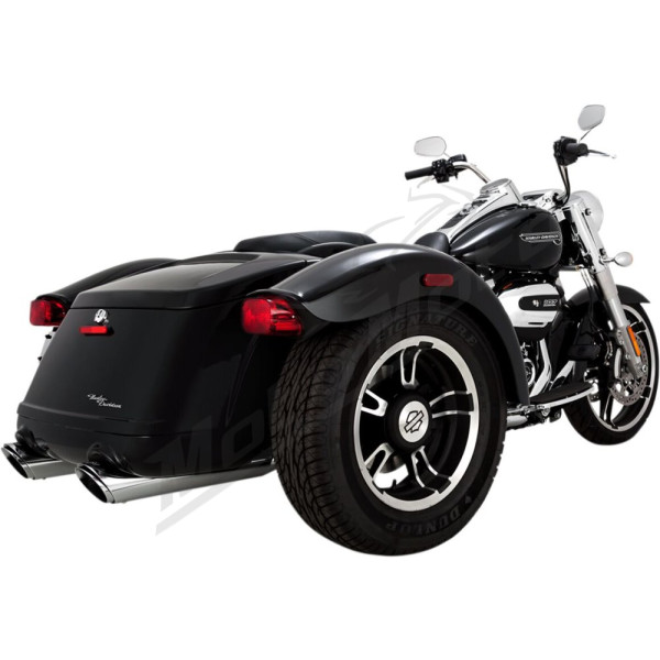 VANCE & HINES Twin Slash Slip-On Mufflers Chrome Harley Davidson FLRT / FLTRT 1750-1868cc 17-25