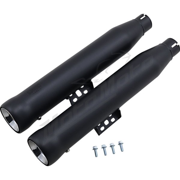 COBRA Neighbor Hater Slip-On Mufflers Harley Davidson FLDE / FLHC / FLHCS / FLI 1750-1868cc 18-24